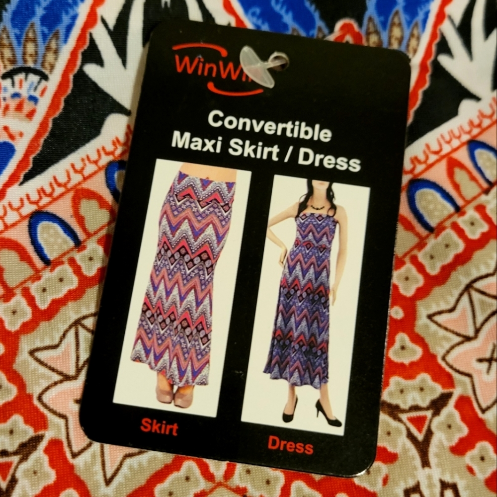 *NWT* WinWin Convertable Maxi Skirt/Dress - see listing for pattern
